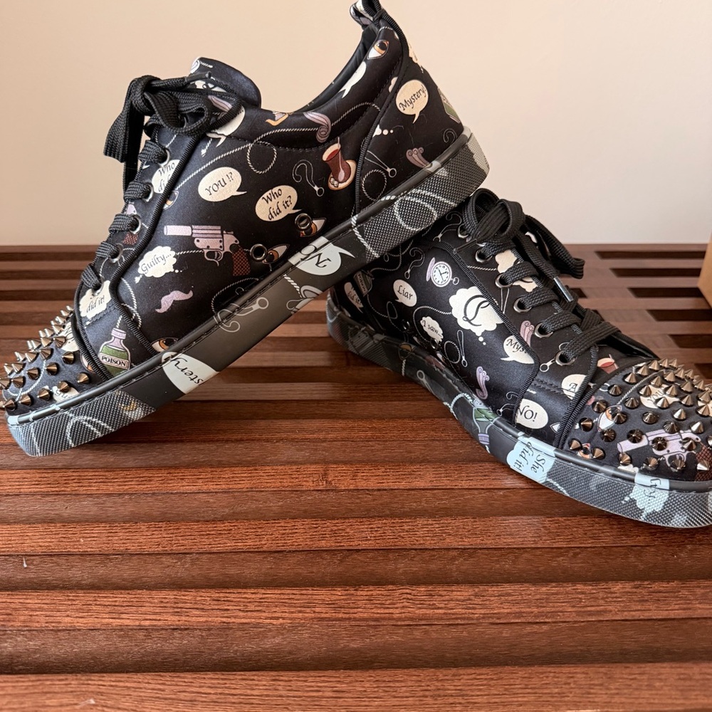 CHRISTIAN LOUBOUTIN - Men's Louis Junior Spikes Flat 43 - Picture 5 of 8
